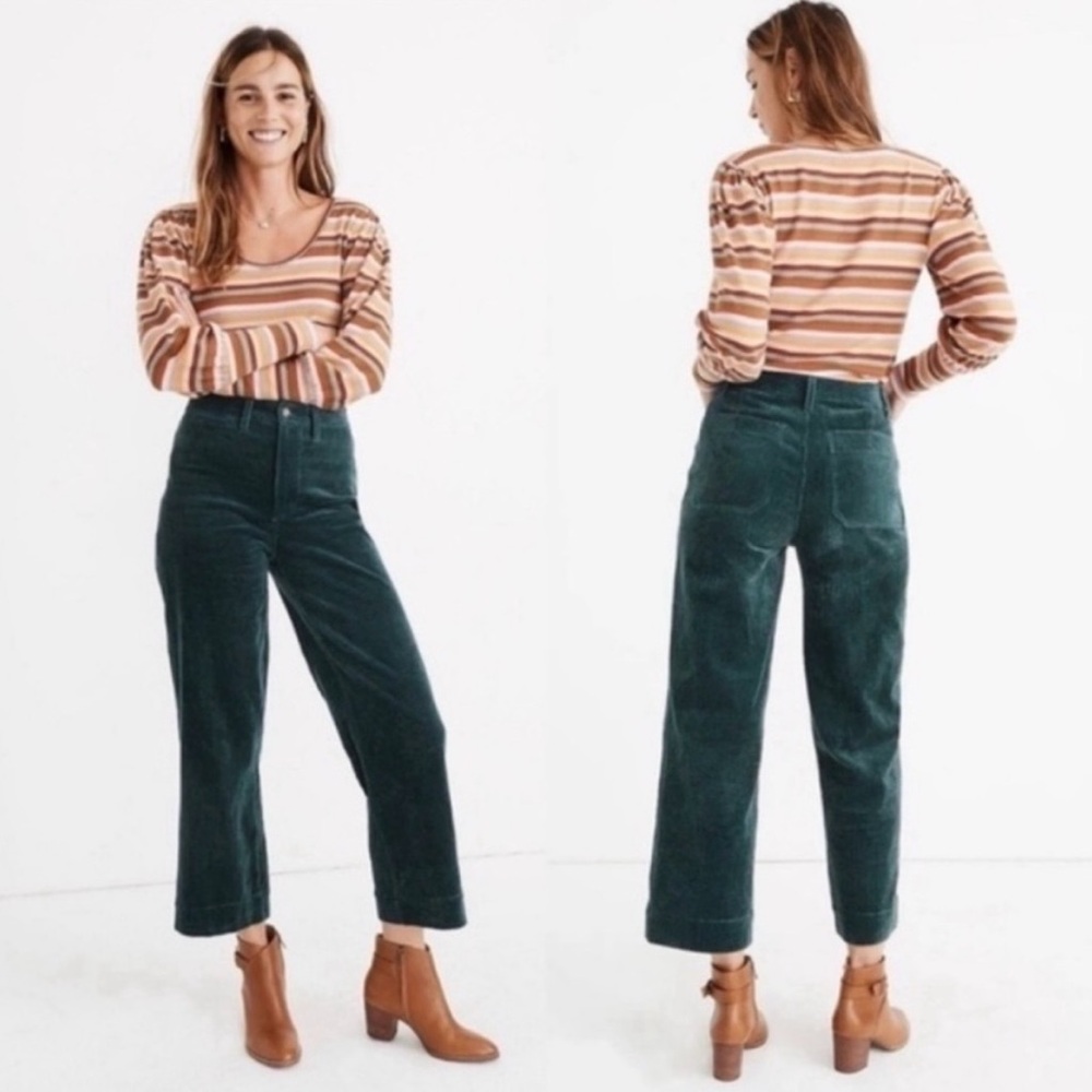 Madewell Forest Green Corduroy pants